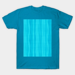 Flowy Bright Blue Wood Fabric Print Pattern Retro Mid Mod Vintage T-Shirt